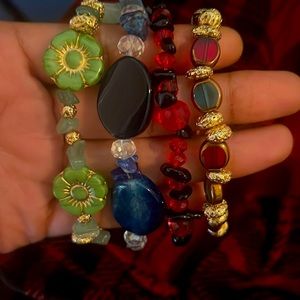 More bracelets made with beautiful stones, and made with rocks ❤️